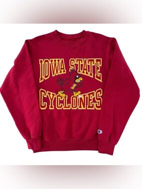 Vintage 90’s Champion Iowa State Cyclones CY Cardinal Sweatshirt Women’s Small